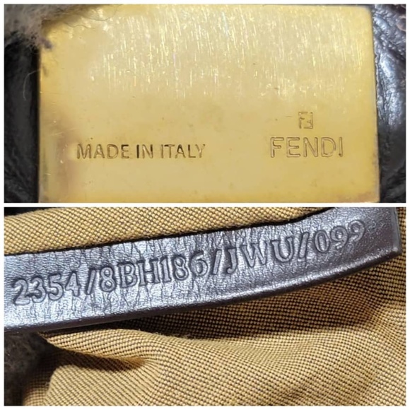 Authentic FENDI Tobacco Zucca Print Chef Large Tote Bag Brown - Picture 5 of 13